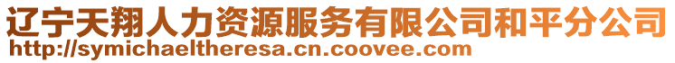 遼寧天翔人力資源服務(wù)有限公司和平分公司