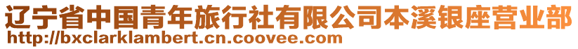 遼寧省中國(guó)青年旅行社有限公司本溪銀座營(yíng)業(yè)部