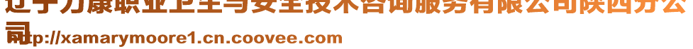 遼寧力康職業(yè)衛(wèi)生與安全技術(shù)咨詢服務(wù)有限公司陜西分公
司