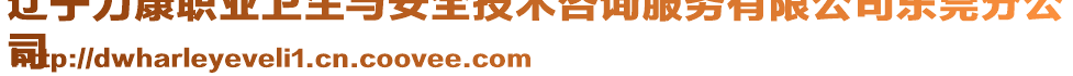 遼寧力康職業(yè)衛(wèi)生與安全技術(shù)咨詢服務(wù)有限公司東莞分公
司