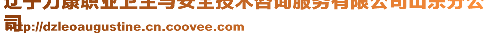 遼寧力康職業(yè)衛(wèi)生與安全技術(shù)咨詢服務(wù)有限公司山東分公
司