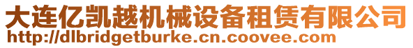 大連億凱越機(jī)械設(shè)備租賃有限公司