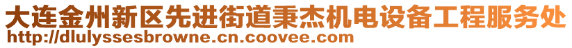 大連金州新區(qū)先進街道秉杰機電設備工程服務處