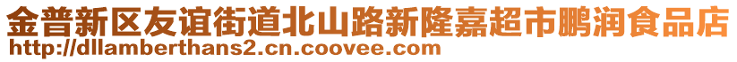 金普新區(qū)友誼街道北山路新隆嘉超市鵬潤食品店