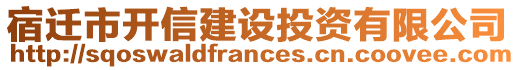 宿遷市開信建設投資有限公司