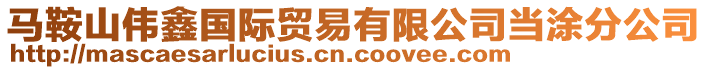 馬鞍山偉鑫國(guó)際貿(mào)易有限公司當(dāng)涂分公司