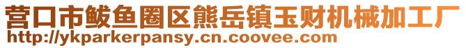 營口市鲅魚圈區熊岳鎮玉財機械加工廠