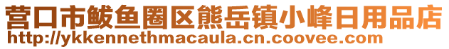 營(yíng)口市鲅魚(yú)圈區(qū)熊岳鎮(zhèn)小峰日用品店