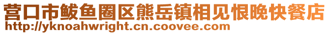 營口市鲅魚圈區(qū)熊岳鎮(zhèn)相見恨晚快餐店