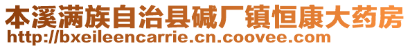 本溪滿族自治縣堿廠鎮(zhèn)恒康大藥房