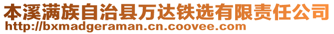 本溪滿族自治縣萬達鐵選有限責任公司