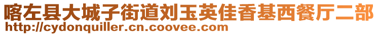 喀左縣大城子街道劉玉英佳香基西餐廳二部