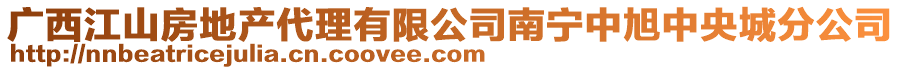 廣西江山房地產(chǎn)代理有限公司南寧中旭中央城分公司