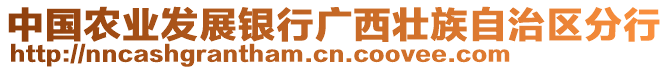 中國(guó)農(nóng)業(yè)發(fā)展銀行廣西壯族自治區(qū)分行