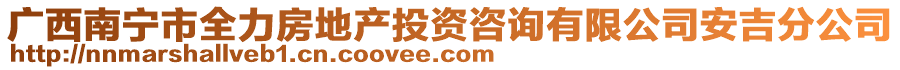 廣西南寧市全力房地產投資咨詢有限公司安吉分公司