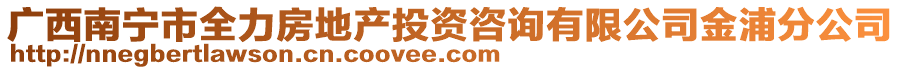 廣西南寧市全力房地產(chǎn)投資咨詢有限公司金浦分公司