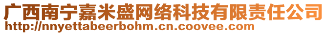 廣西南寧嘉米盛網(wǎng)絡(luò)科技有限責(zé)任公司