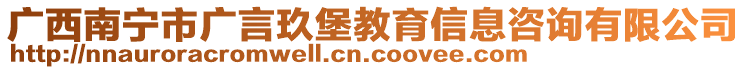 廣西南寧市廣言玖堡教育信息咨詢有限公司