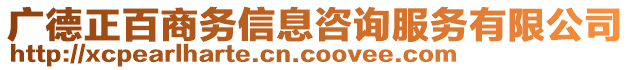 廣德正百商務信息咨詢服務有限公司