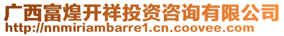 廣西富煌開祥投資咨詢有限公司