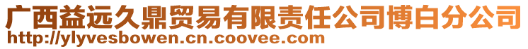 廣西益遠久鼎貿易有限責任公司博白分公司