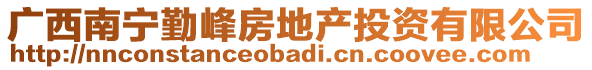 廣西南寧勤峰房地產(chǎn)投資有限公司