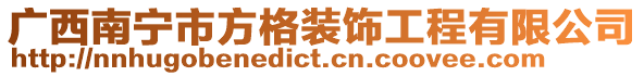 廣西南寧市方格裝飾工程有限公司