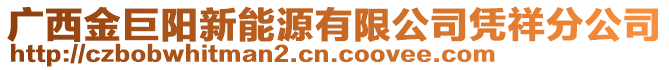 廣西金巨陽新能源有限公司憑祥分公司