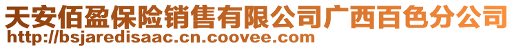 天安佰盈保險銷售有限公司廣西百色分公司