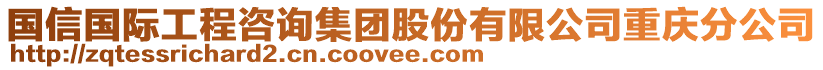 國(guó)信國(guó)際工程咨詢(xún)集團(tuán)股份有限公司重慶分公司