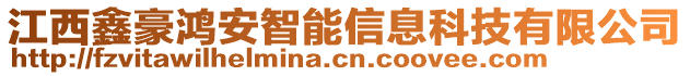 江西鑫豪鸿安智能信息科技有限公司