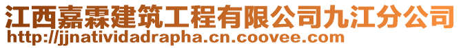 江西嘉霖建筑工程有限公司九江分公司