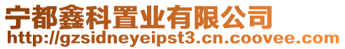 寧都鑫科置業(yè)有限公司
