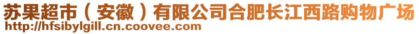 蘇果超市（安徽）有限公司合肥長(zhǎng)江西路購(gòu)物廣場(chǎng)