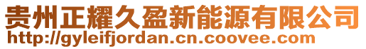 貴州正耀久盈新能源有限公司