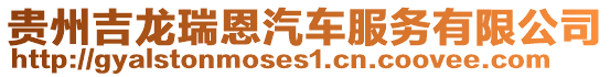 貴州吉龍瑞恩汽車服務(wù)有限公司