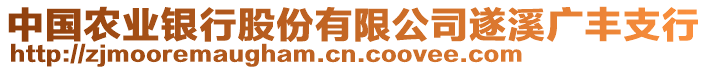 中國農(nóng)業(yè)銀行股份有限公司遂溪廣豐支行