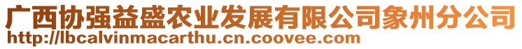 廣西協(xié)強(qiáng)益盛農(nóng)業(yè)發(fā)展有限公司象州分公司