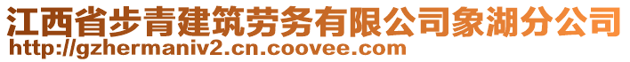 江西省步青建筑勞務有限公司象湖分公司