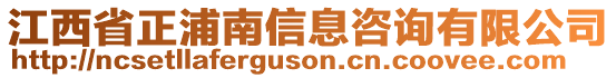 江西省正浦南信息咨詢有限公司