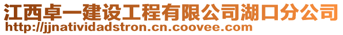 江西卓一建設(shè)工程有限公司湖口分公司