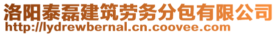 洛陽泰磊建筑勞務(wù)分包有限公司