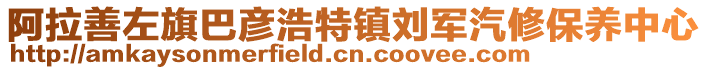 阿拉善左旗巴彥浩特鎮(zhèn)劉軍汽修保養(yǎng)中心