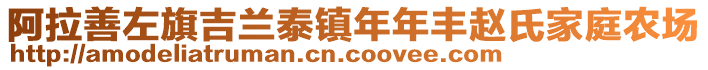 阿拉善左旗吉蘭泰鎮(zhèn)年年豐趙氏家庭農(nóng)場(chǎng)