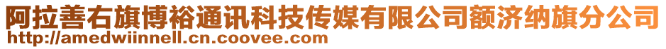 阿拉善右旗博裕通訊科技傳媒有限公司額濟納旗分公司