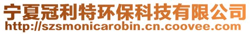 寧夏冠利特環(huán)保科技有限公司