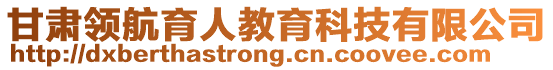 甘肅領(lǐng)航育人教育科技有限公司