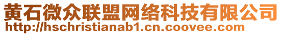 黃石微眾聯(lián)盟網(wǎng)絡(luò)科技有限公司