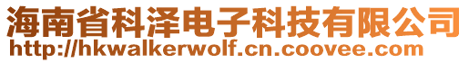 海南省科澤電子科技有限公司