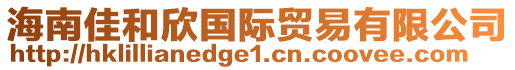 海南佳和欣国际贸易有限公司